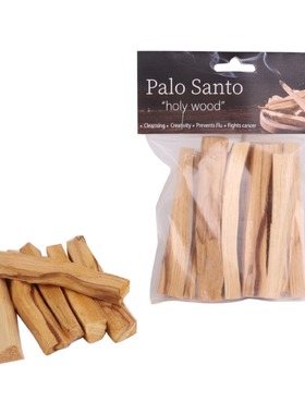 进口秘鲁圣木条palo santo 高油老料原木木条熏香加州白鼠尾草