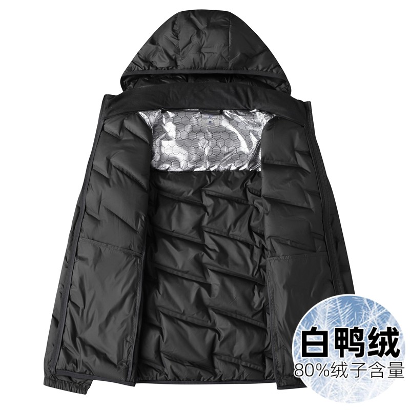 加肥加大轻薄款羽绒服男大码胖子冬季90白鸭绒保暖脱卸帽中年外套,淘宝优惠券,粉丝福利购,淘宝优惠卷