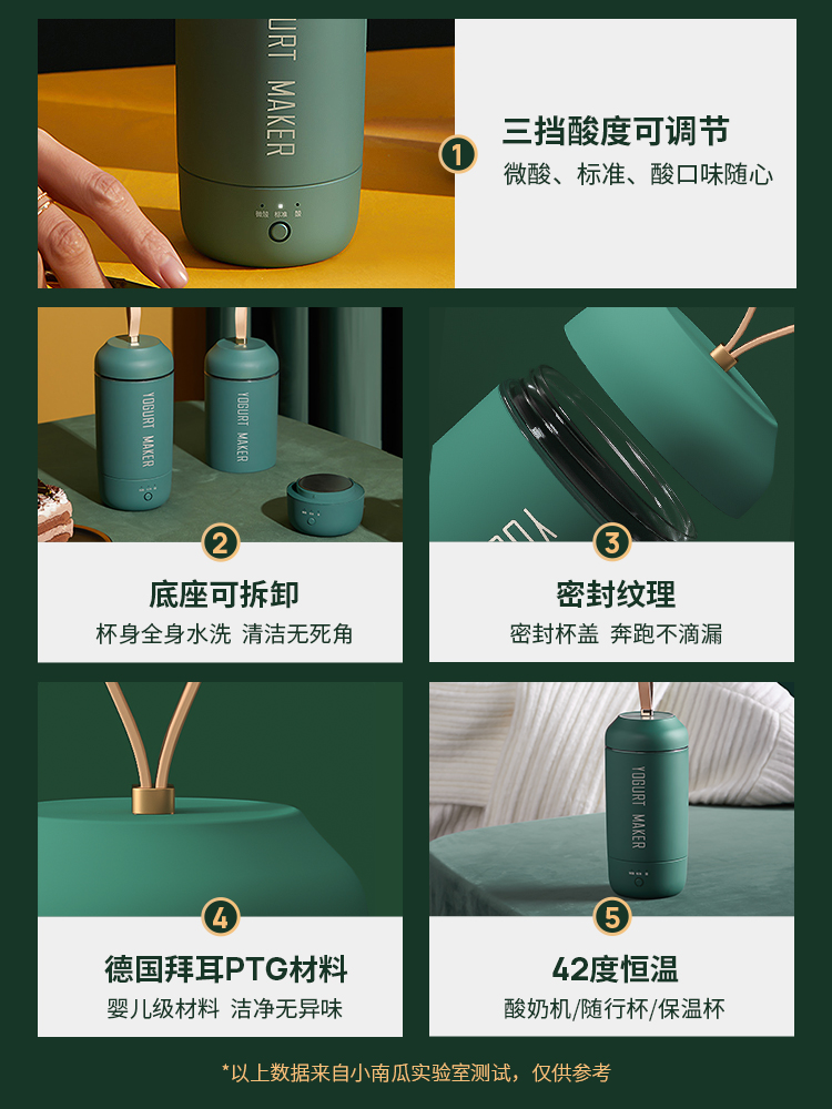 【一人食】小南瓜随行酸奶杯家用多功能全自动迷你小型便携酸奶机 - 图0