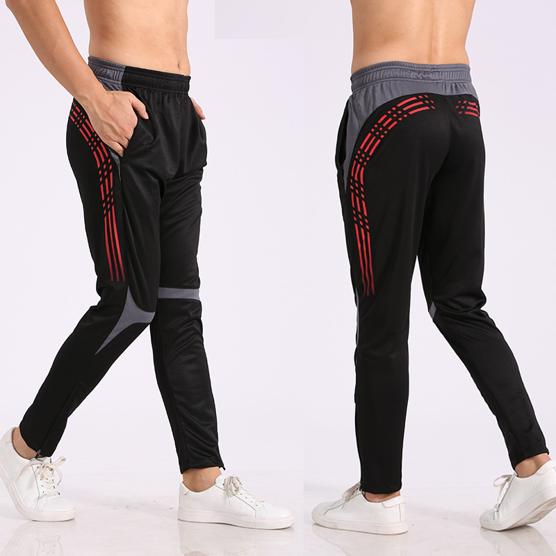 Sports trousers men's leg pants football training trousers-图1