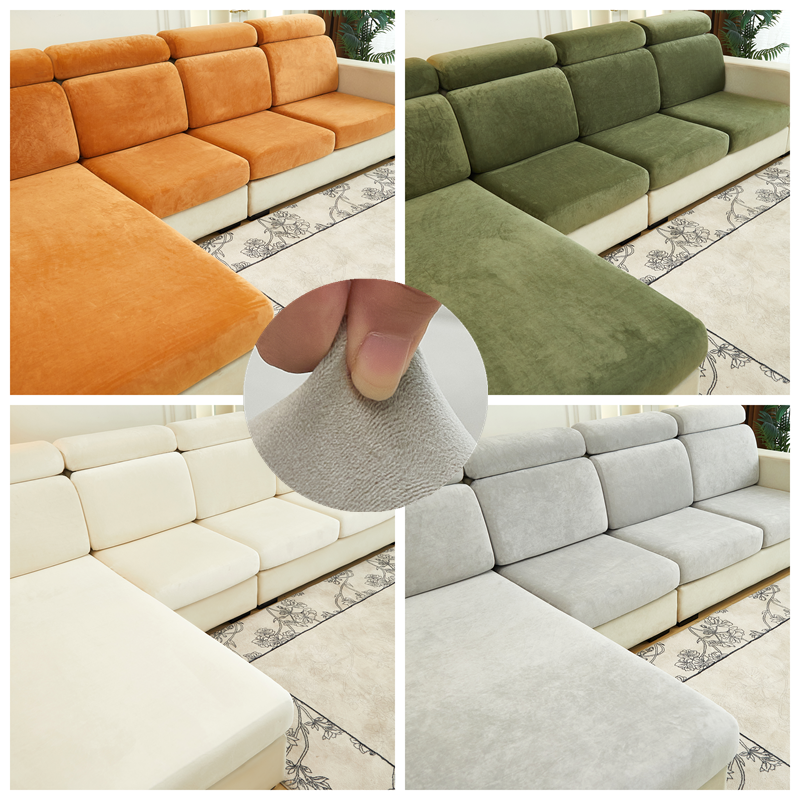 毛绒冬季浴帽式沙发套罩全包万能2025头枕靠背巾纯色坐垫皮梳化笠,淘宝优惠券,粉丝福利购,淘宝优惠卷