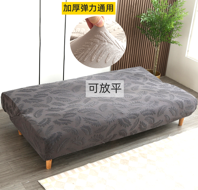 2024无扶手沙发套罩全包万能简易1.5米直排垫盖布两用折叠沙发床-图1