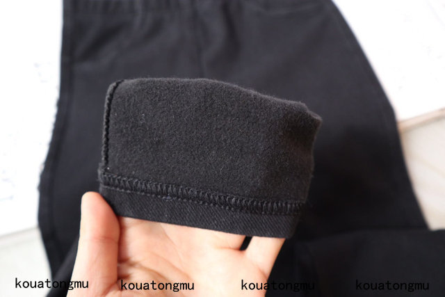 Thin velvet knitted elasticated waist leggings boot pants