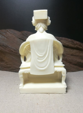 象牙果妈祖雕像湄洲岛海上圣母林默娘佛像摆件工艺品