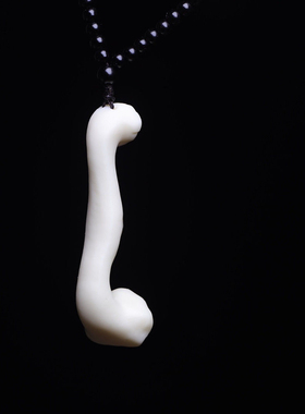 菩提象牙果如意小挂件吊坠如意手把件随身文玩灵芝如意玩具