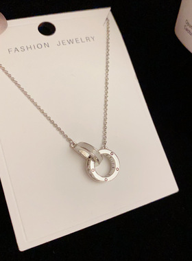 小清新贝壳字母吊坠锁骨链