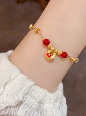 新款本命年红色串珠福袋手链
