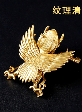 大鹏鸟吊坠纯铜平安挂链