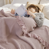 Hair towels quilts pure cotton cloth All cotton Home adults Summer thin section Single four floor cover blanket air conditioning Summer cool by summer