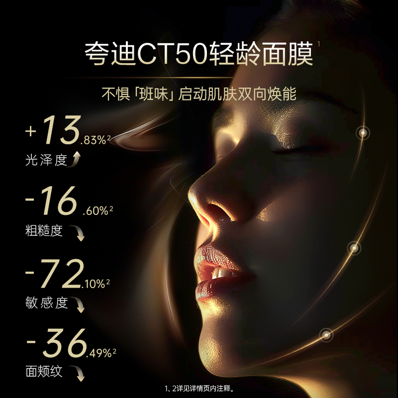 【全新上线】华熙生物夸迪CT50动能支撑轻龄面膜滋养抗皱修护弹润