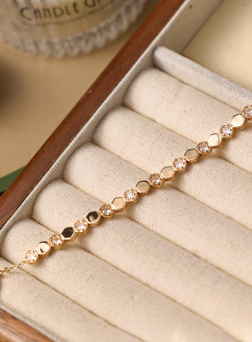 高版锆石绝美设计感轻奢小众手链