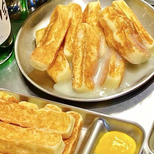 韩国烤芝士条商用烤肉店同款煎烤拉丝芝士奶酪条网红街头小吃600g - 图0