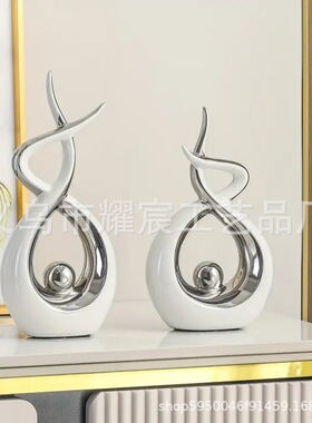 风生水起创意树脂摆件现代轻奢