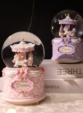 大号水晶球音乐盒系列直销卧室