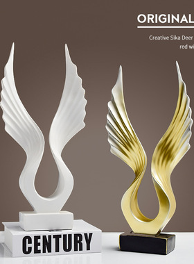 高级感大号大鹏展翅树脂工艺品