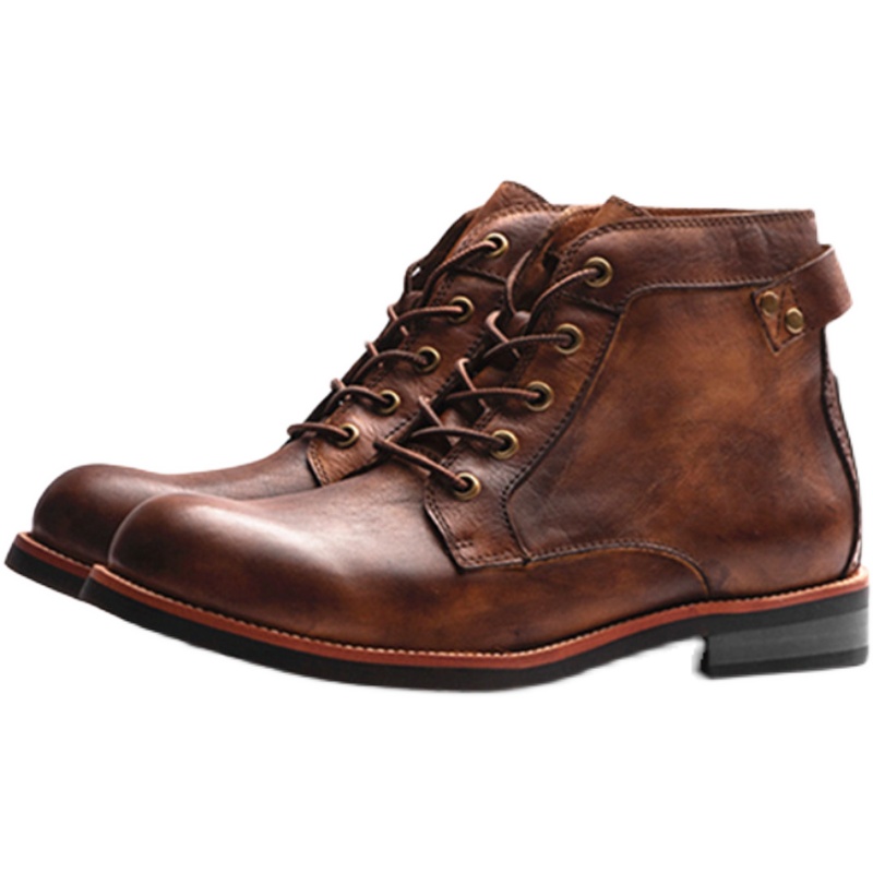 Men Shoes Autumn Winter Military Boots Plus Size大码工装男靴 - 图3