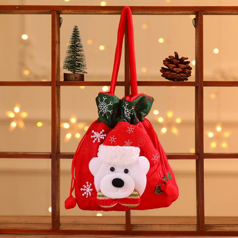 Christmas gift bag children's handbag圣诞节收口礼物袋礼 - 图2