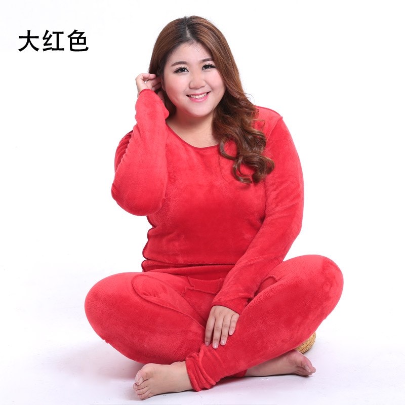 Thermal Underwear Winter Women Velvet Long Johns Plus Size - 图2