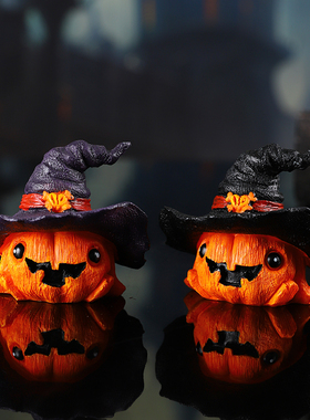 万圣节南瓜帽子摆件儿童房间装饰