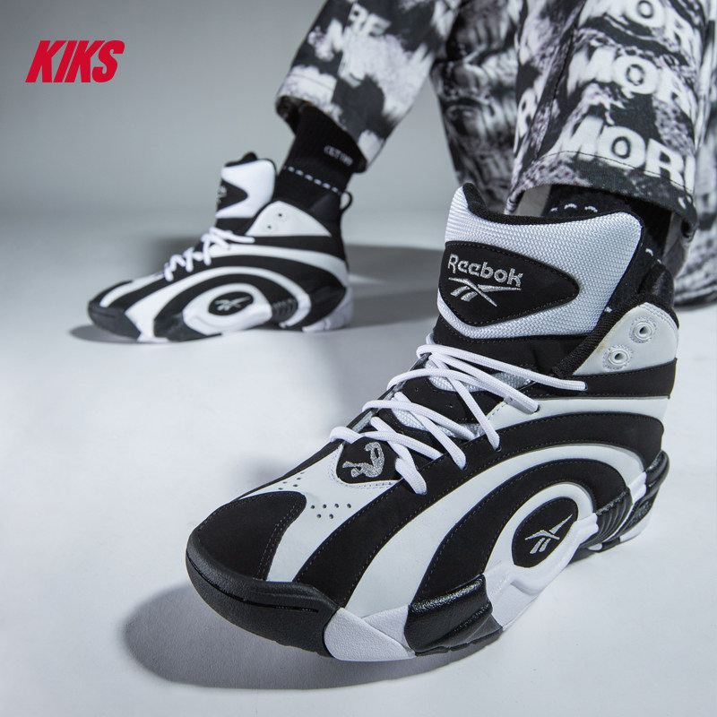 reebok新款年轮黑白奥尼尔篮球鞋 kiks篮球鞋
