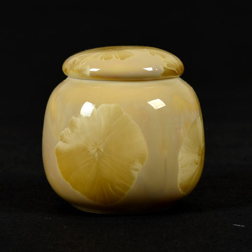 结晶釉陶瓷茶叶罐 茶膏罐子 便携瓷罐密封存储罐糖罐香粉瓶子 - 图0