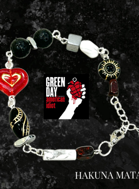 原创手作/Green Day专辑封面印象手链小众设计送礼推荐手串可定制