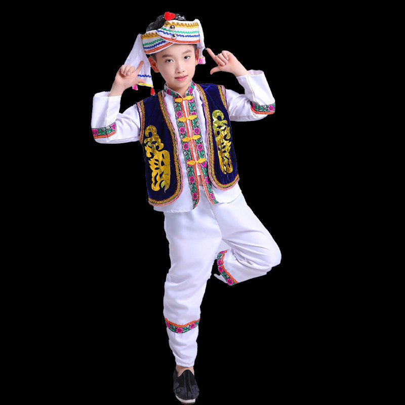 儿童少数民族服装白族演出服饰男童 纳澜彩民族服装/舞台装