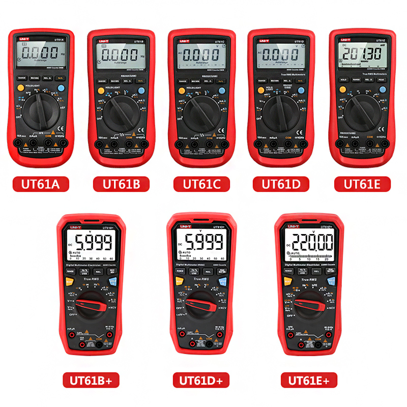 优利德ut61A/E+万用表数字高精度多功能万能表四位半电工自动量程 - 图1