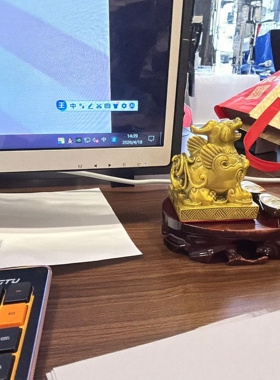 招财摆件貔貅纯铜赠品元宝客厅中式家居装饰乔迁开业礼品不含底座