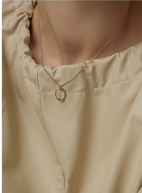 银色不规则几何原创设计师项链