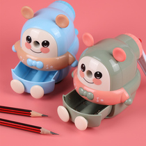 Pencil Knife Sharpened Pencil Sharpened Elementary School Children Roll Pen Knife Kindergarten Children Cute Planter Pen Machine Screwup Pen Knife Drill Pen Knife