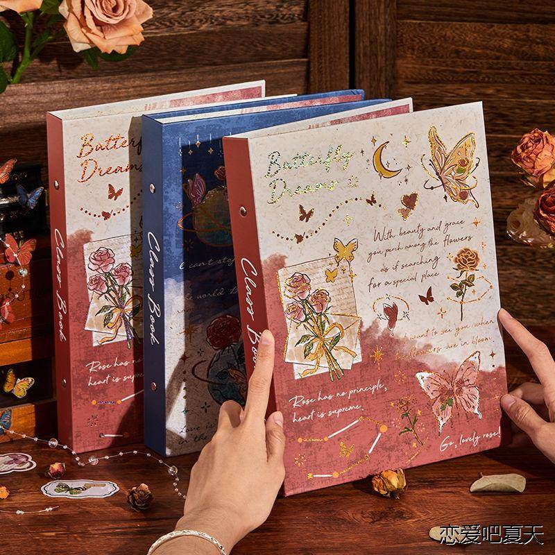 ins风彩页玫瑰毕业同学录高颜值纪念册小学六年级初中高中留言册