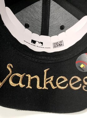 mlb情侣刺绣ny可调节鸭舌帽