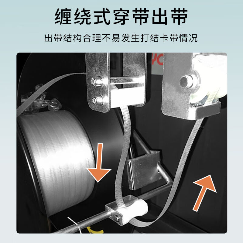 半自动打包机全自动高速手持电动捆扎机热熔塑料pp带免扣纸箱图书 - 图0