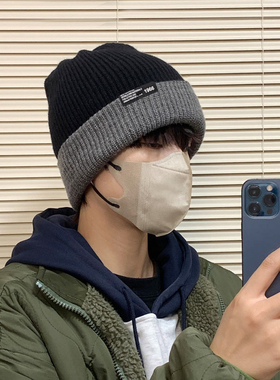 秋冬保暖护耳毛线帽子冷帽