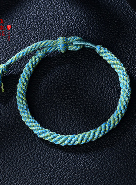 真安顺纯棉玉米秸手链可调节大小缤纷彩复古民族风男女情侣粗新款