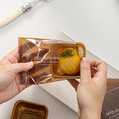 2025中秋月饼机封袋包装袋50g80g广式流心月饼饼托蛋黄酥包装袋盒 - 图2