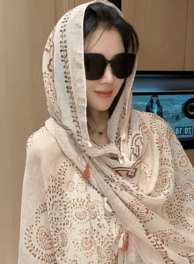 灵允夏披肩波西米亚女性网红同款