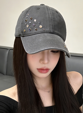 2026新款闪钻复古防晒棒球帽女