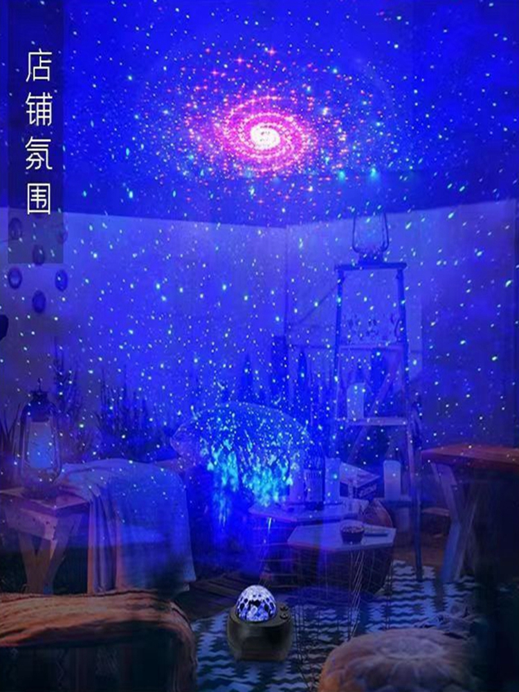 卧室情侣房间星空灯床头氛围灯夫妻投影灯情侣情趣睡眠浪漫小夜灯-图1