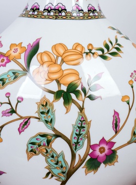 美式陶瓷花瓶复古中式青花瓷客厅高级感插花欧式手绘艺术法式摆件