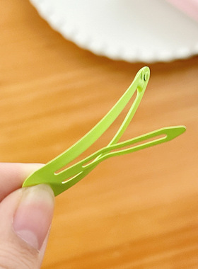 糖果色水滴BB夹儿童发夹简约女童夹子可爱女孩马卡龙刘海边夹发卡