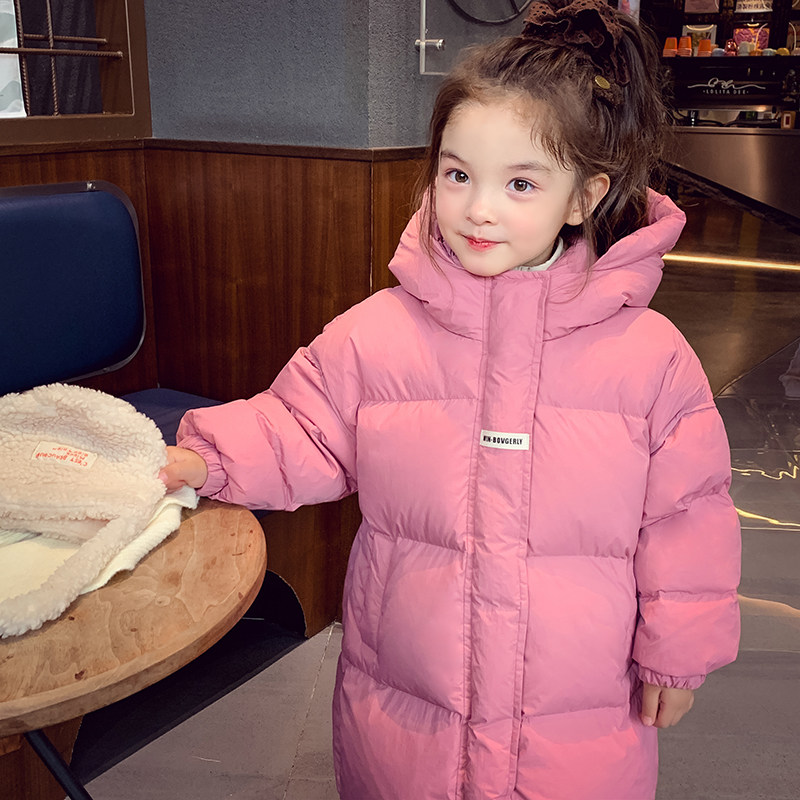 女童90白鸭绒羽绒服女孩冬季外套2025新款儿童加厚保暖连帽面包服,淘宝优惠券,粉丝福利购,淘宝优惠卷