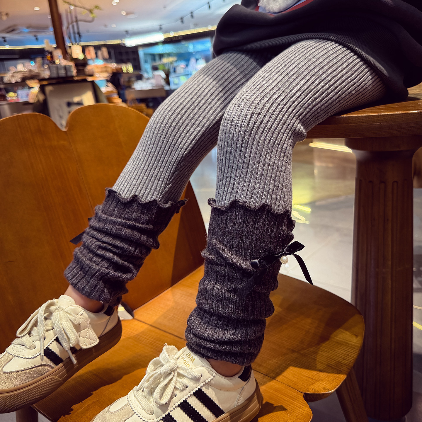 米米哈罗女童加绒打底裤冬装2025新款儿童百搭堆堆袜女孩保暖长裤,淘宝优惠券,粉丝福利购,淘宝优惠卷