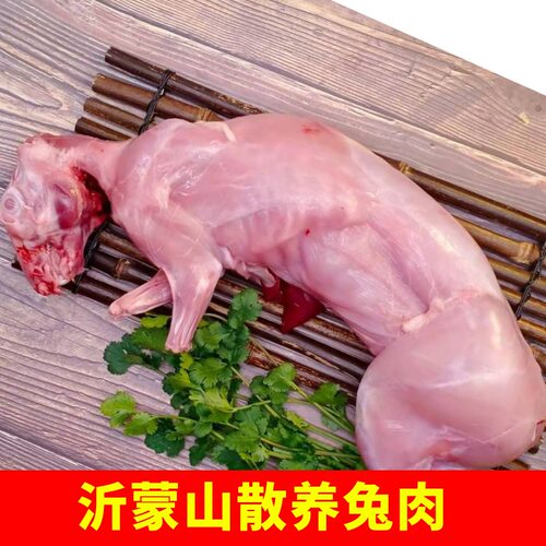 【顺丰包邮】新鲜兔肉大号现杀冷冻生兔肉生鲜食用烧烤食材一只装-图2