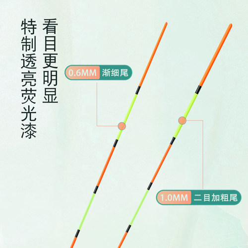 池海浮漂纳米加粗醒目高灵敏鲫鲤全水域综合野钓黑坑竞技浅水鱼漂 - 图1