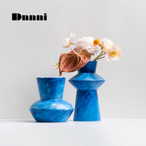 Dnnni Oil Paintbrush Brushed Vase Hydroponic ceramic Living room Bedroom Room Wine Cabinet Decorations Hem