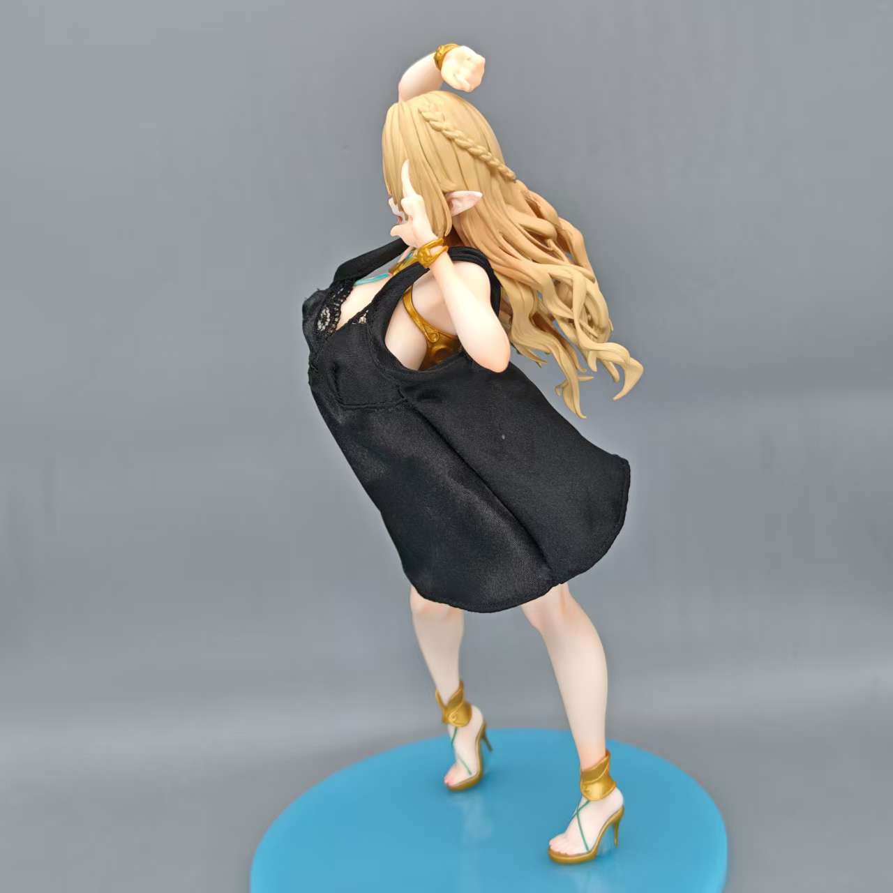 CR Elf Village 8th Villager Cecil Swimsuit Beautiful Girl Two-dimensional Animation Figure Model Chassis Ornament