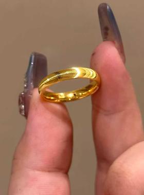 2024爆款猫眼波纹素圈戒指