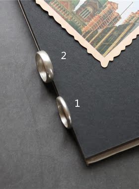 泰国闭口戒面百搭指环手工银